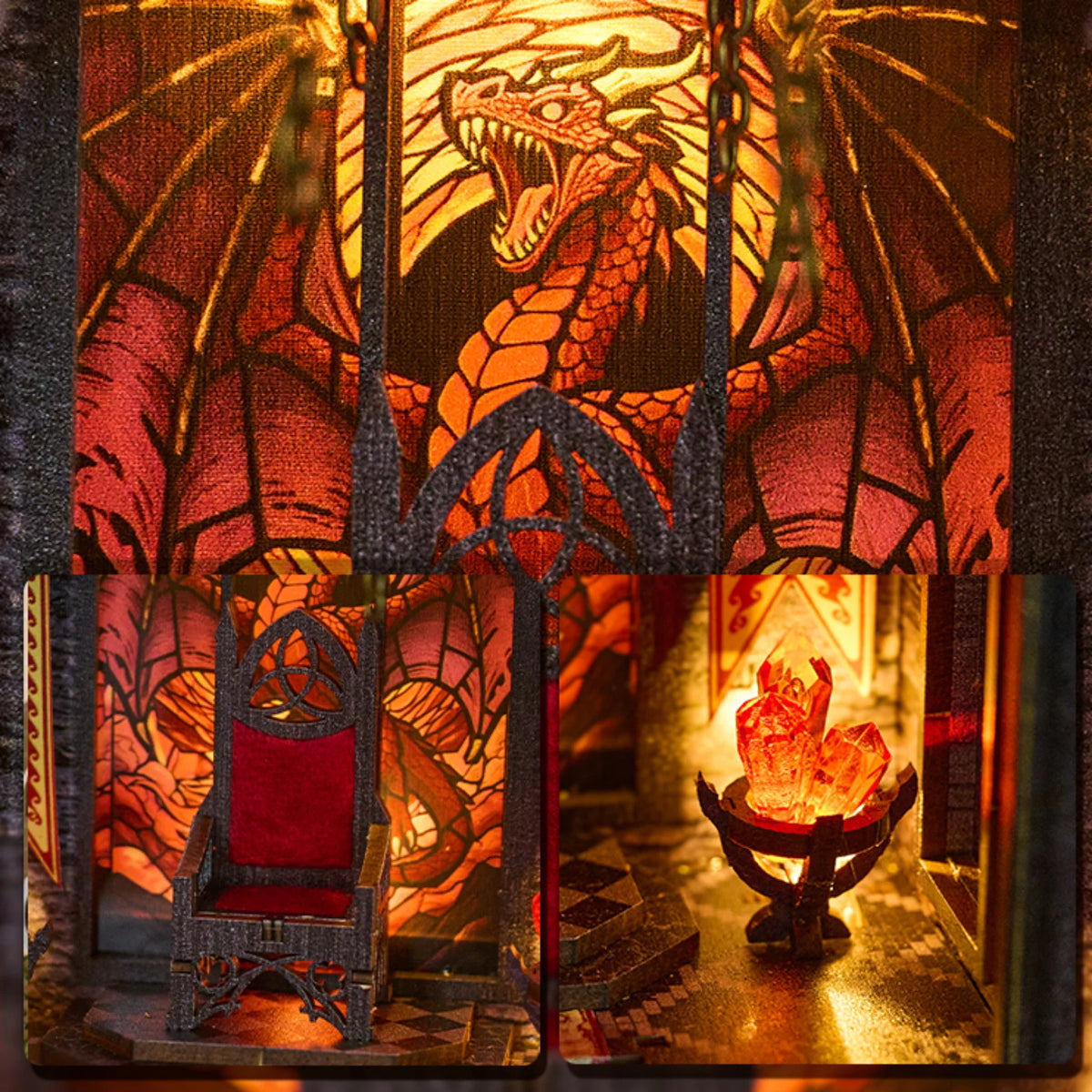 Dragon's Habitat Tower — DIY Wooden Fantasy Miniature Building Kit