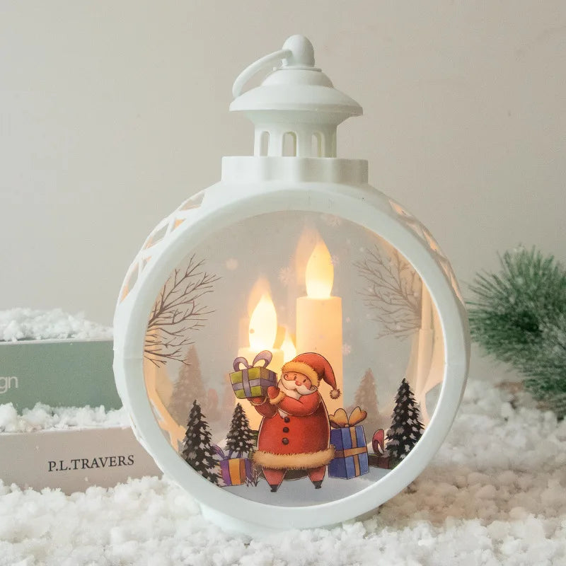 Retro Christmas Night Lights – Festive Mini Lamps for Windows, Desks & Holiday Displays
