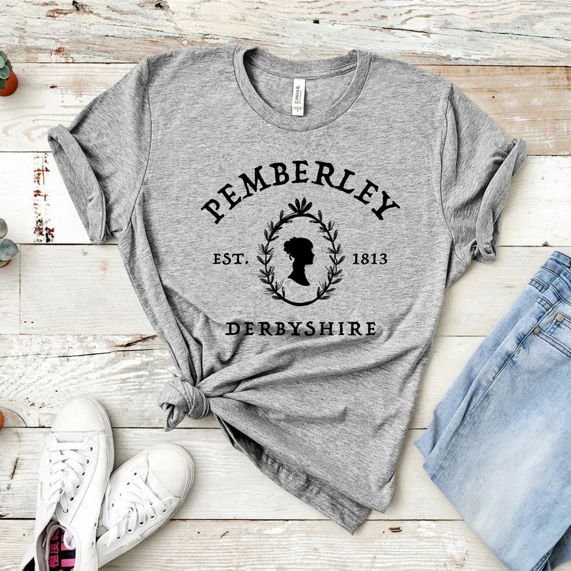 “Pemberley – Est. 1815, Derbyshire” Tee — Pride & Prejudice Inspired