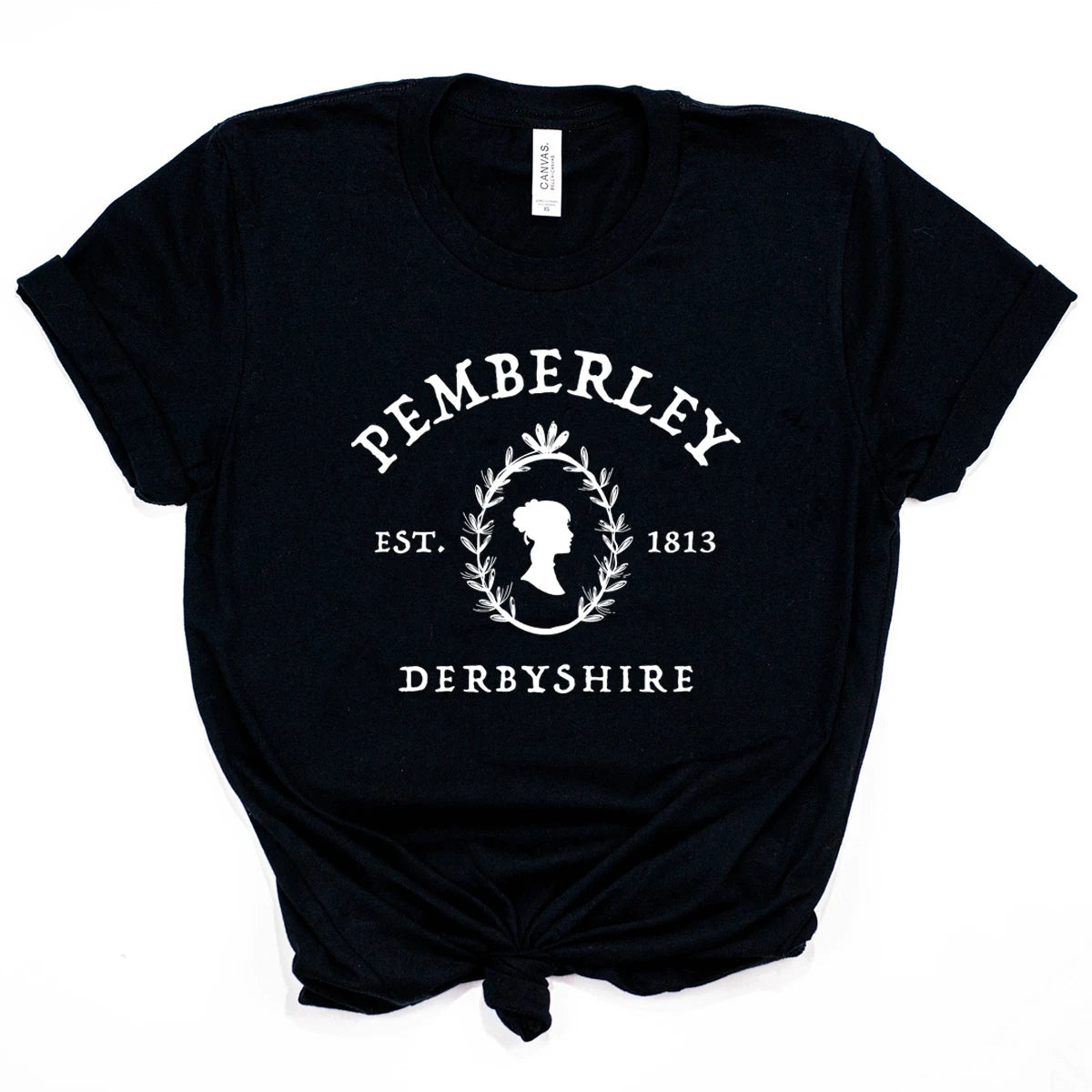“Pemberley – Est. 1815, Derbyshire” Tee — Pride & Prejudice Inspired