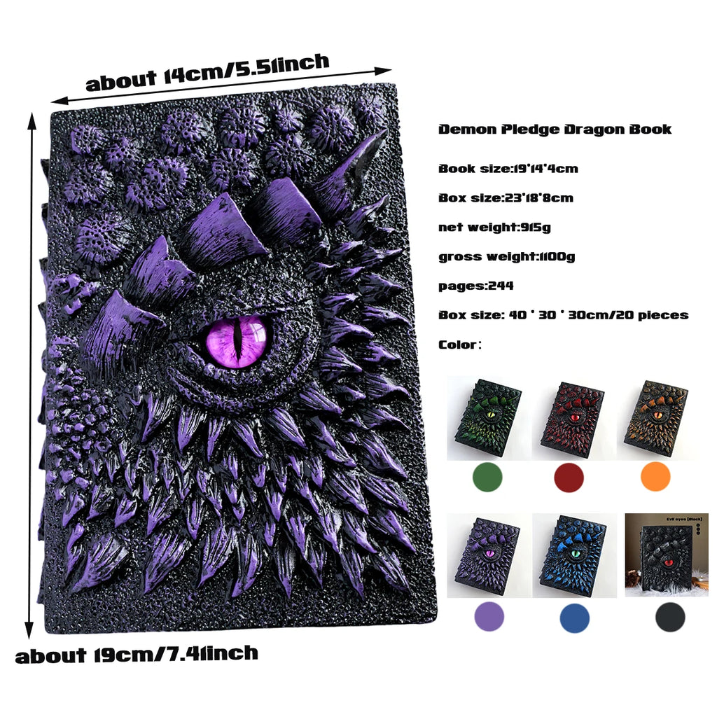 3D Resin Dragon Eye Notebook