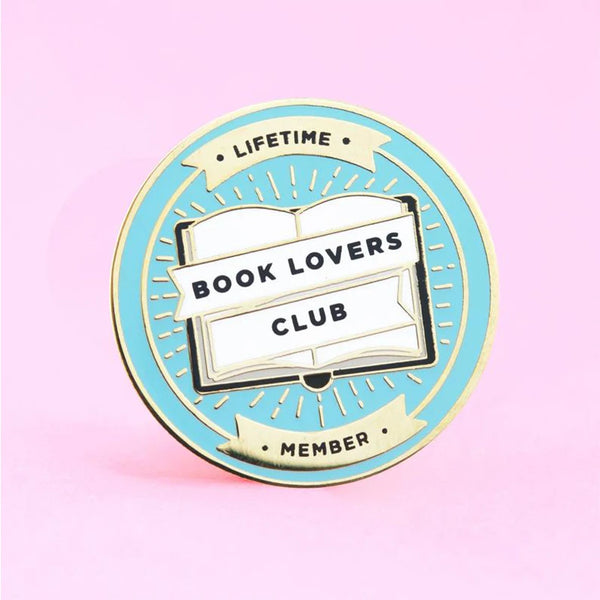 Book Lovers Club Enamel Pin — Cute Bookish Badge for Readers