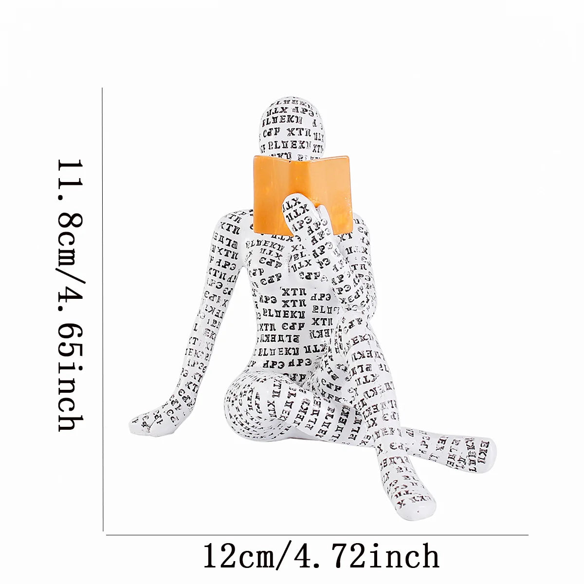 “Paper Muse” Reading Woman Figurines — Bookish Shelf Décor