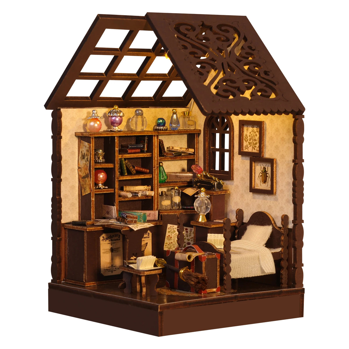 Magic Book Nook — DIY Wooden Miniature Bookshelf Kit