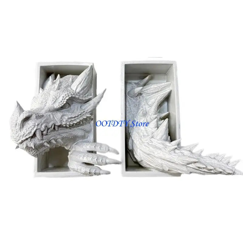 Dragon Guardians — Fantasy Resin Bookends (Set of 2)