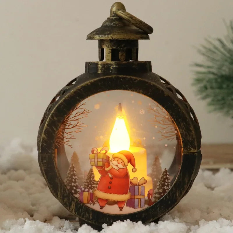 Retro Christmas Night Lights – Festive Mini Lamps for Windows, Desks & Holiday Displays