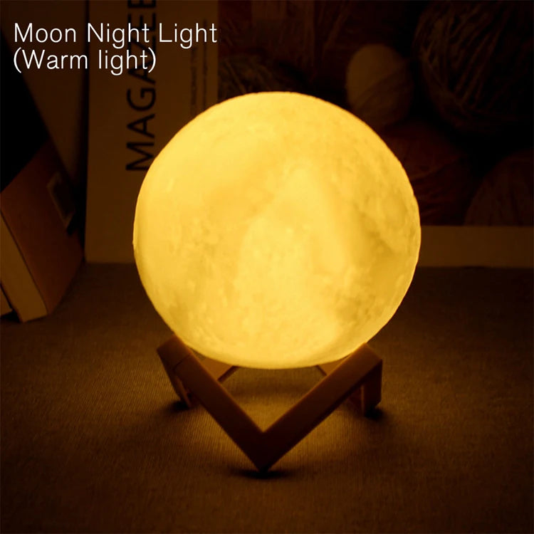 LED Moon Lamp Night Light — Magical Galaxy Glow