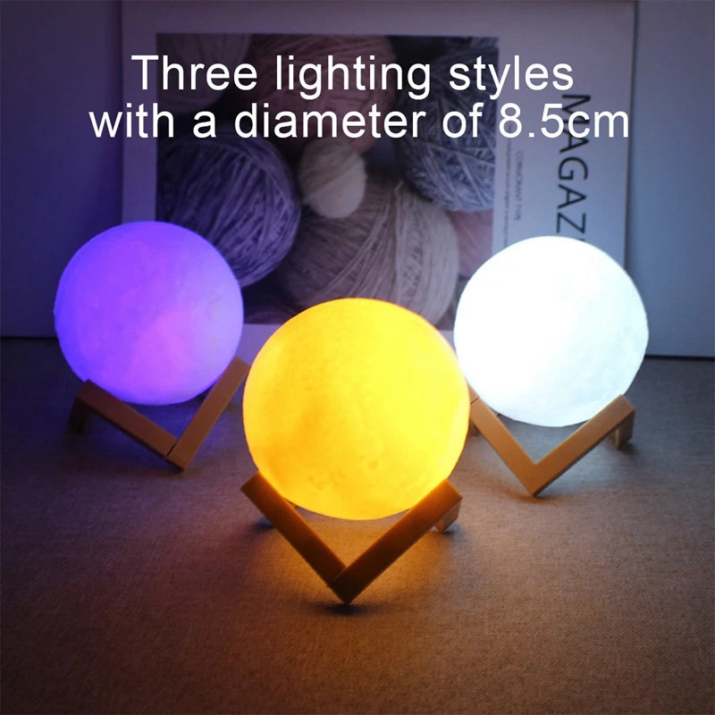 LED Moon Lamp Night Light — Magical Galaxy Glow