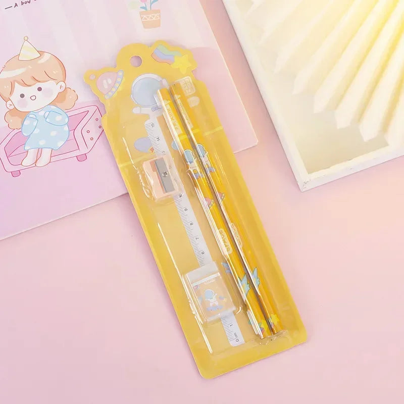 Little Scribblers — Cartoon Stationery Gift Set (5 Pieces)