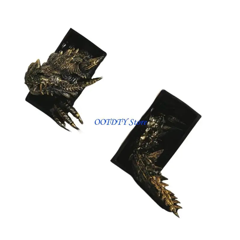 Dragon Guardians — Fantasy Resin Bookends (Set of 2)