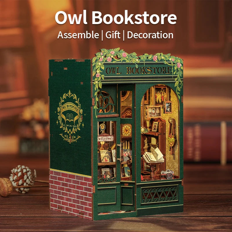 Owl Bookstore DIY Book Nook Kit