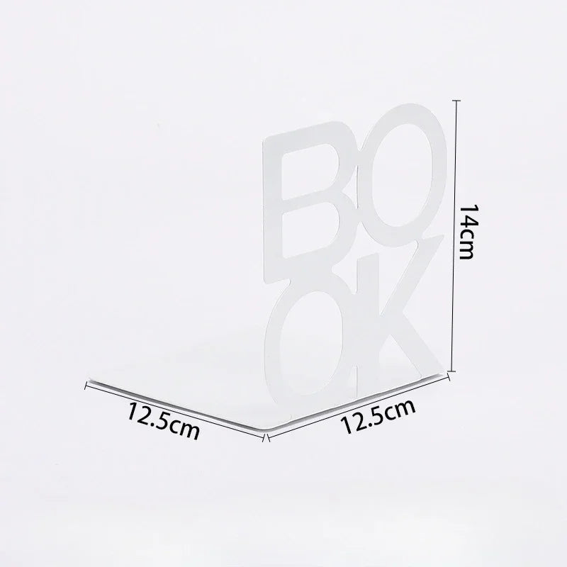 "BOOK" Metal Bookend