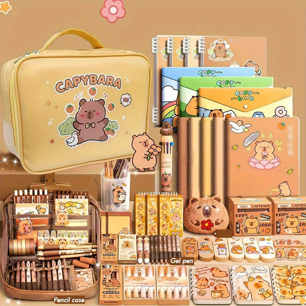 Cute Capybara Stationery Gift Set — Adorable Study & Office Essentials