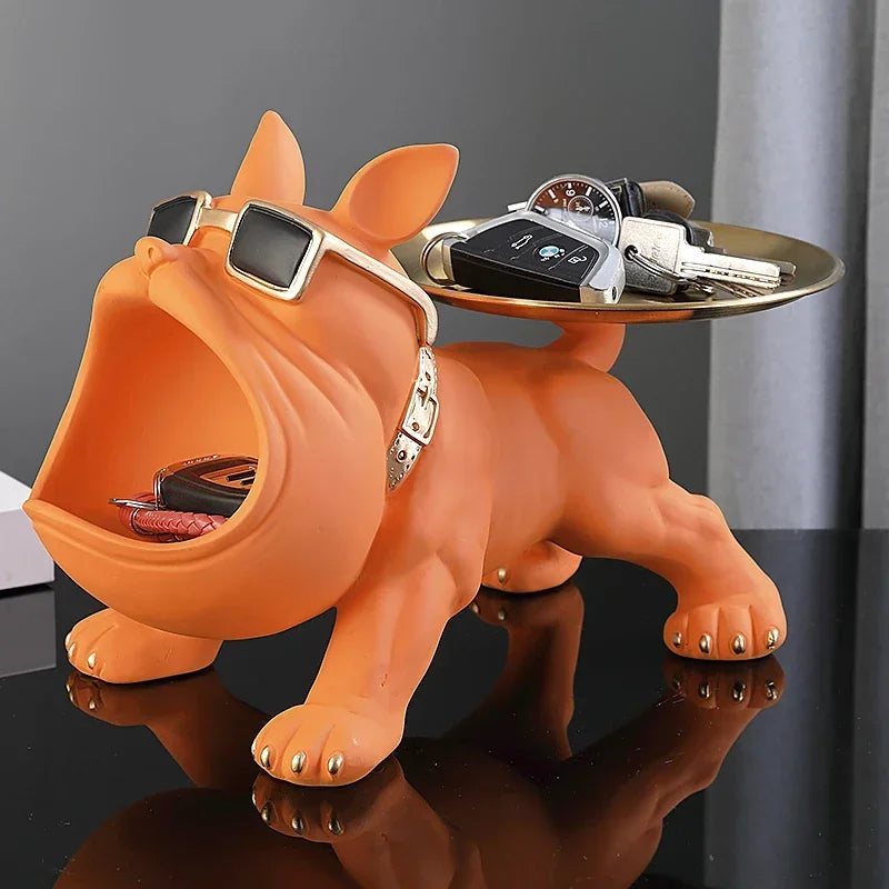 Quirky Bulldog Storage Statue — Useful storage for small items