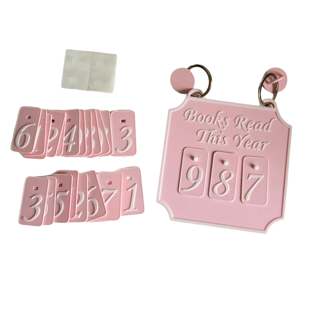 “Books Read This Year” Hanging Shelf Sign — Reading Tracker Decoration