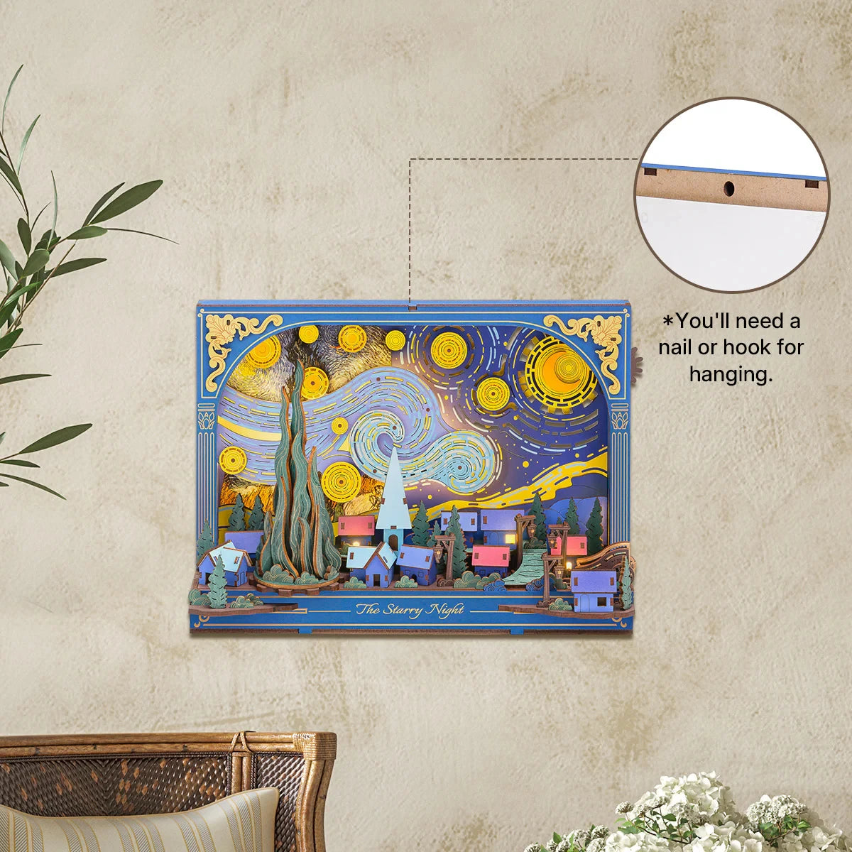 Robotime The Starry Night - 3D Moving Wood Puzzle