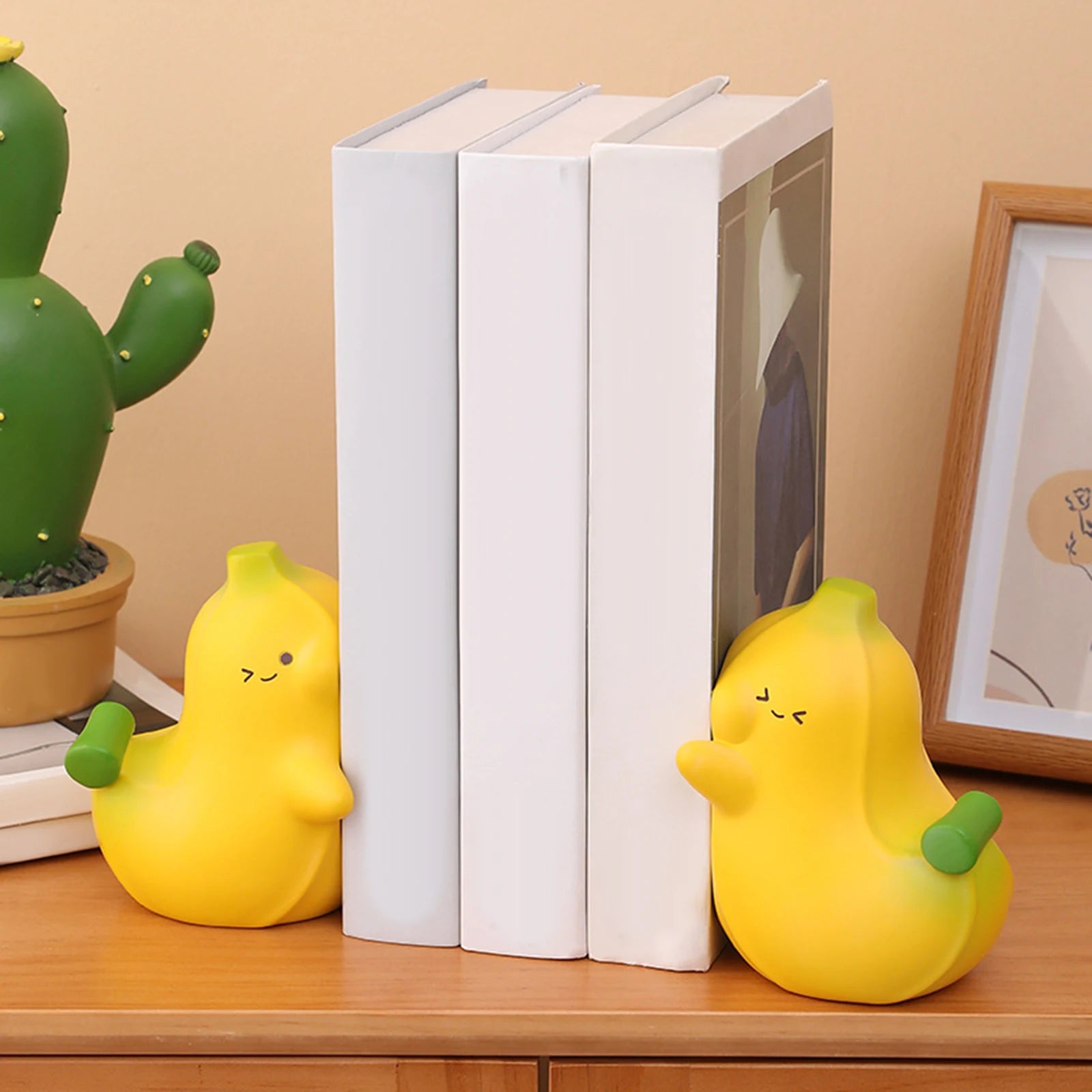 Cute Decorative Bookends - Choice of Cat, Duck, Rabbit or Banana