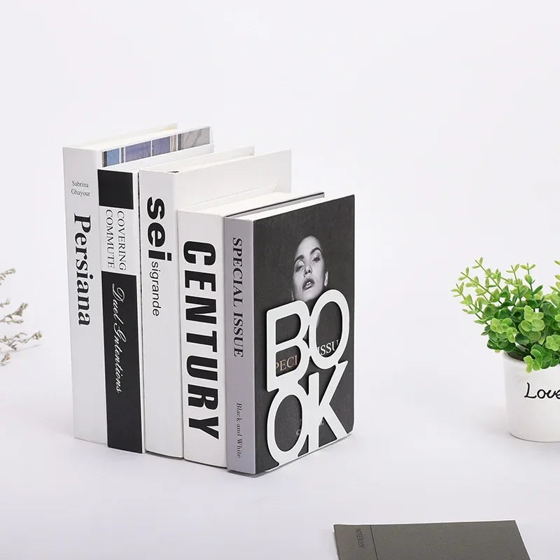 "BOOK" Metal Bookend