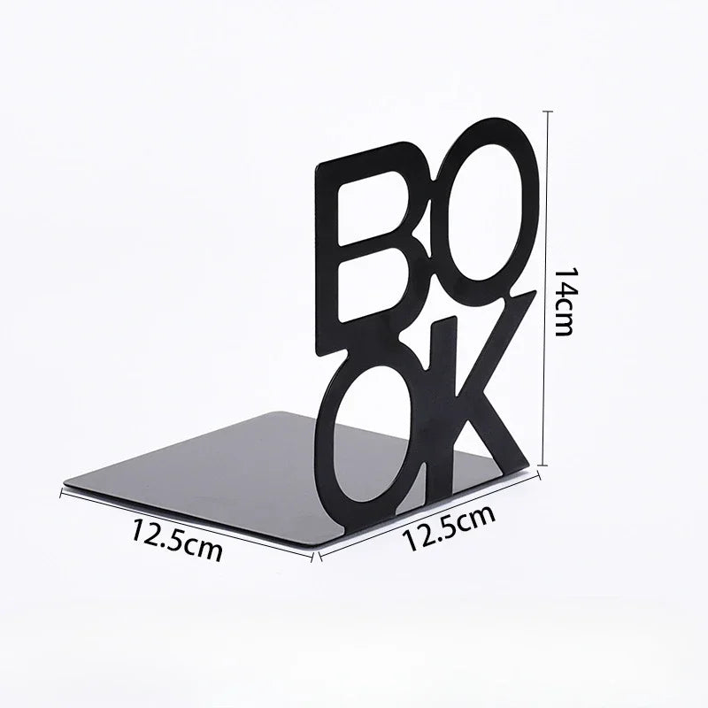"BOOK" Metal Bookend