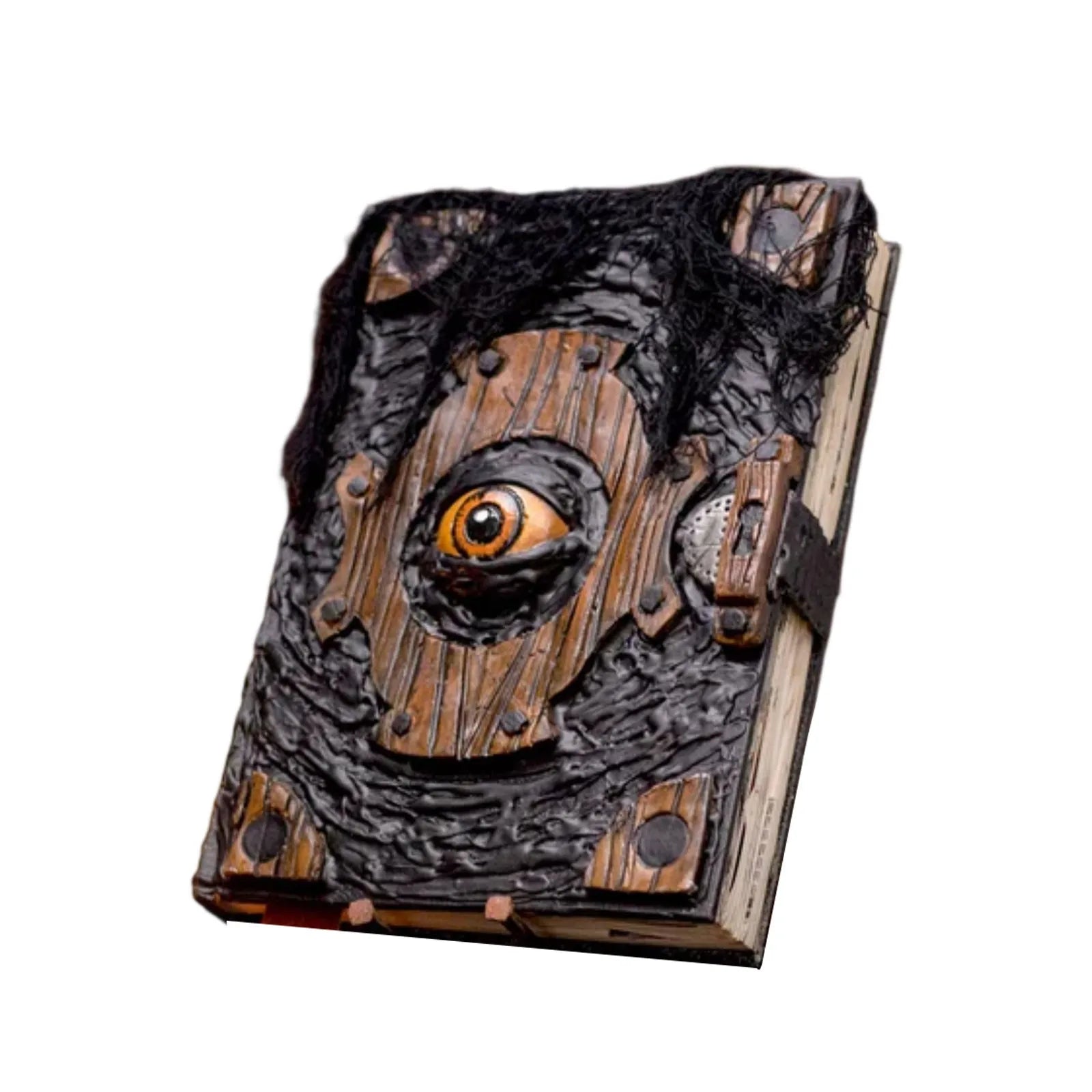 “Demon’s Eye” Cursed Tome — Horror Book Display Prop (Desk/Shelf)