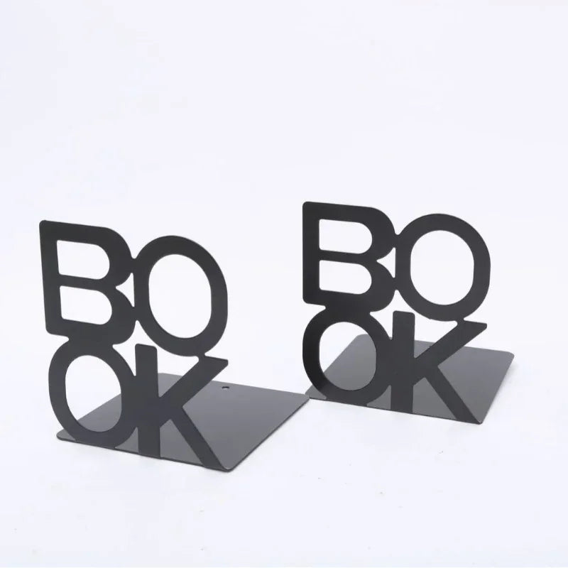 "BOOK" Metal Bookend