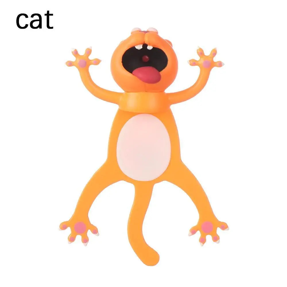 Squished Critter 3D Bookmarks — Cute Cartoon Animal Page-Savers