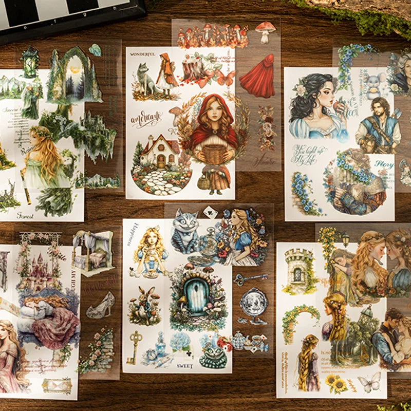 Fairy Tale Sequel Series Sticker Books (18-Piece Set)