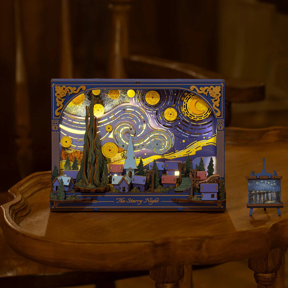 Robotime The Starry Night - 3D Moving Wood Puzzle
