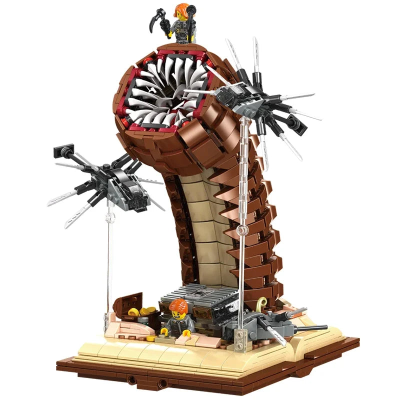 Dune Sandworm Scene Building Blocks — 1,688-Piece Sci-Fi Model