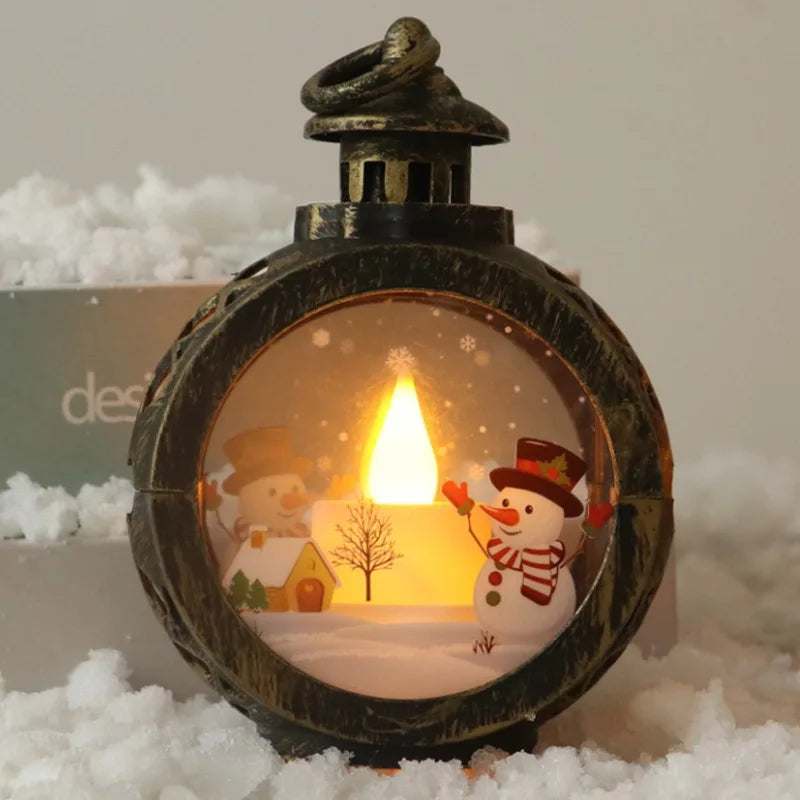 Retro Christmas Night Lights – Festive Mini Lamps for Windows, Desks & Holiday Displays