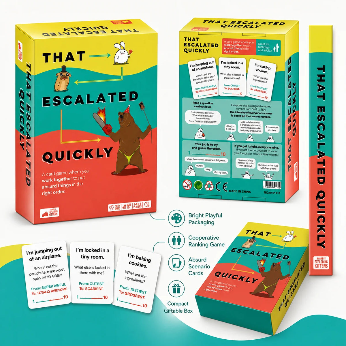 That Escalated Quickly — Hilarious Cooperative Party Card Game