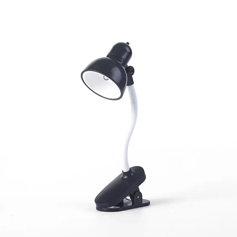 Mini Clip-On Reading Lamp — Retro Table Light Style