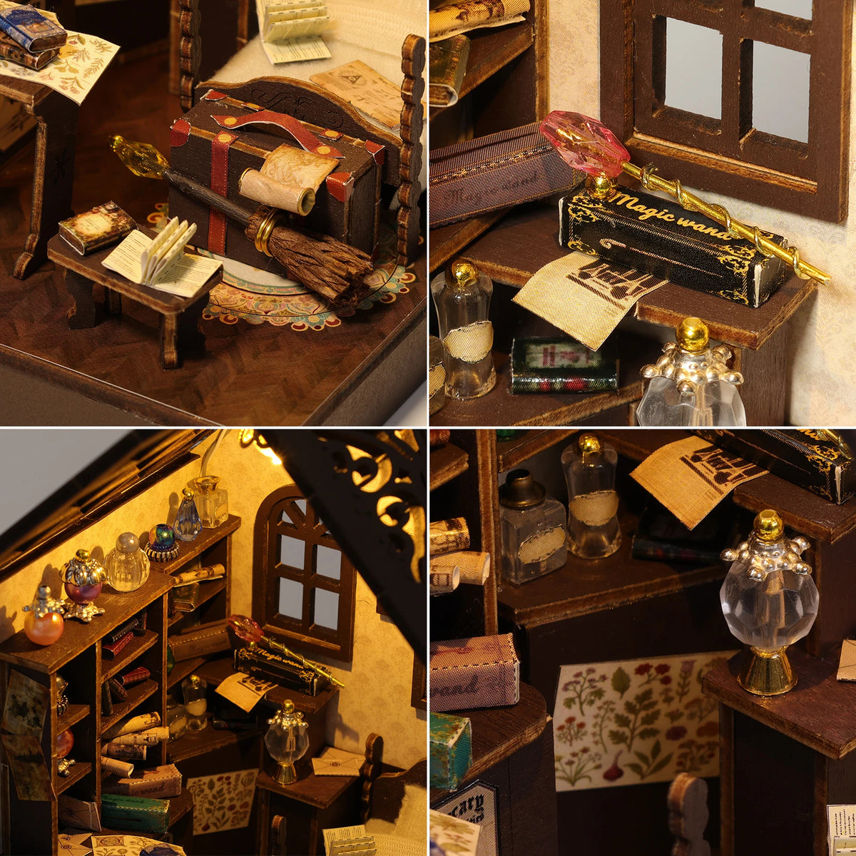 Magic Book Nook — DIY Wooden Miniature Bookshelf Kit
