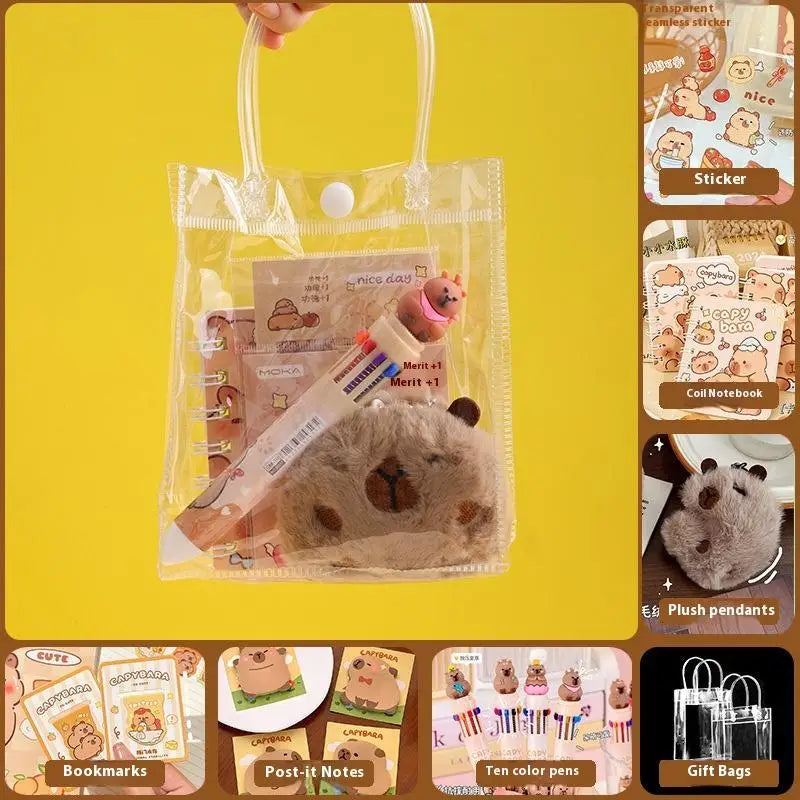 Capybara Club — Kawaii Stationery & Accessories Gift Set
