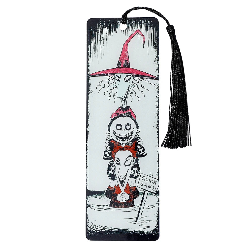 “Nightmare Before Christmas” Acrylic Bookmark with Tassel — Horror Movie Book Lover Gift