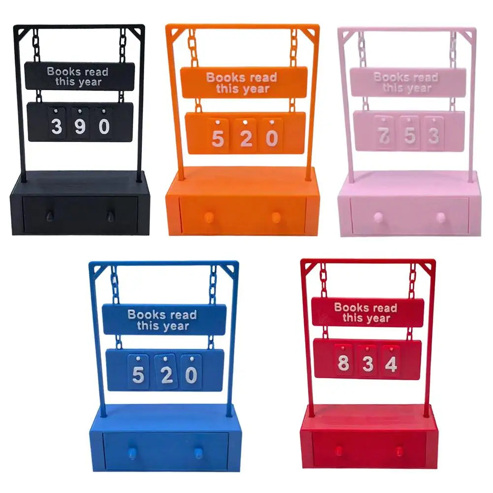 “Books Read This Year” Counter — Bookish Desk/Bookshelf Tracker