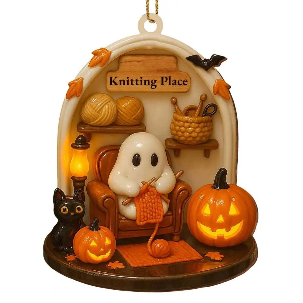 Halloween Ghost Acrylic Ornaments — Spooky-Cute Reading Décor