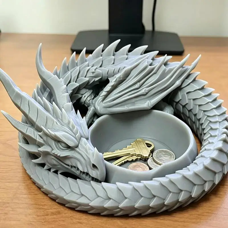 Dragon's Treasure Tray — 3D Printed Fantasy Jewellery & Trinket Holder