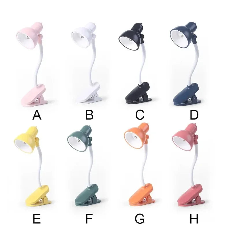 Mini Clip-On Reading Lamp — Retro Table Light Style