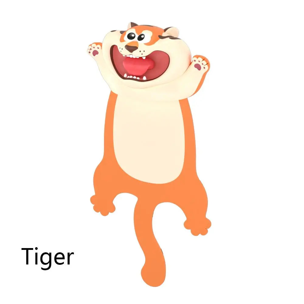 Squished Critter 3D Bookmarks — Cute Cartoon Animal Page-Savers