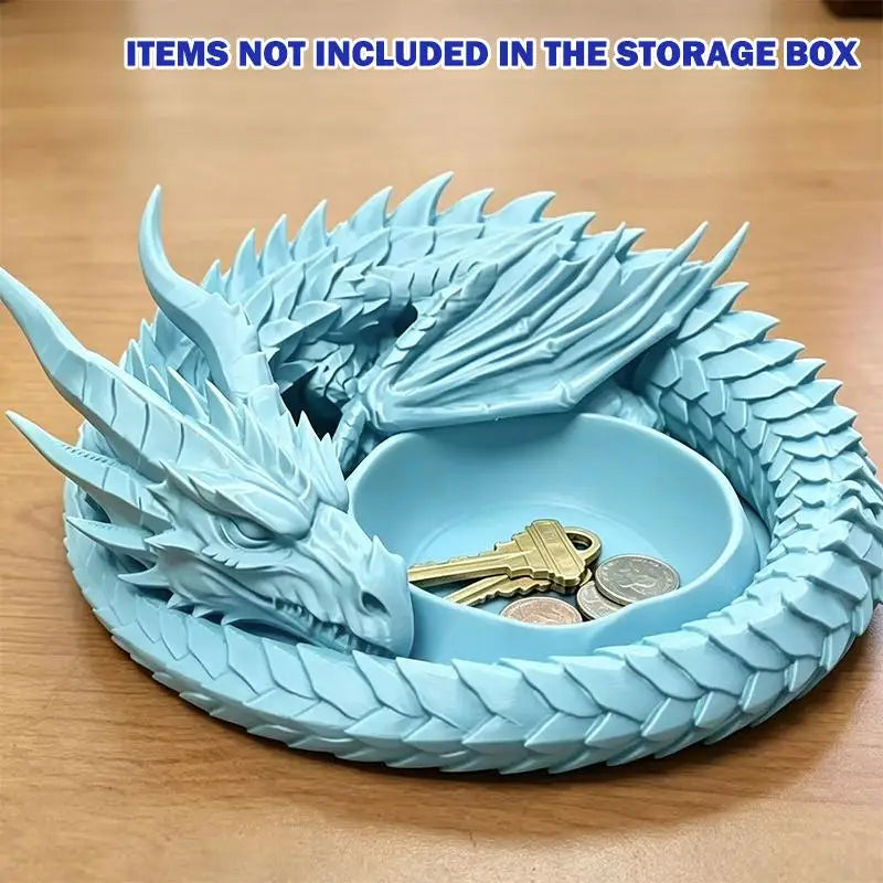 Dragon's Treasure Tray — 3D Printed Fantasy Jewellery & Trinket Holder