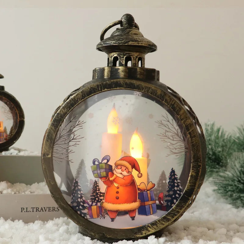Retro Christmas Night Lights – Festive Mini Lamps for Windows, Desks & Holiday Displays