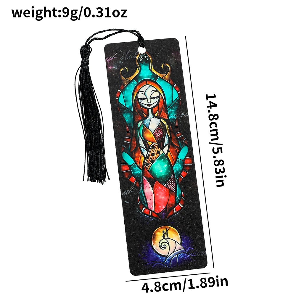 “Nightmare Before Christmas” Acrylic Bookmark with Tassel — Horror Movie Book Lover Gift
