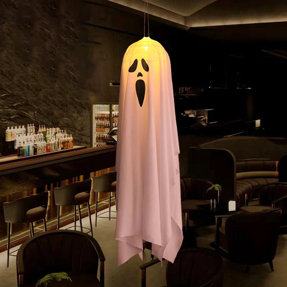 Glowing Hanging Ghost — Light-Up Halloween Decoration