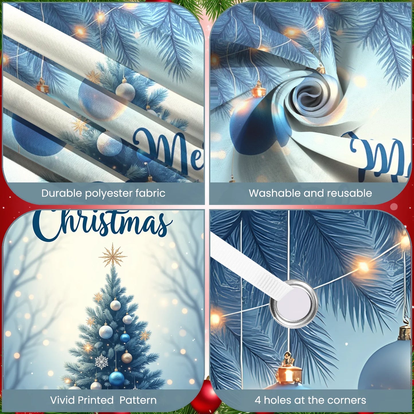 Christmas Door Banner - Festive Holiday Decoration (90×180 cm)