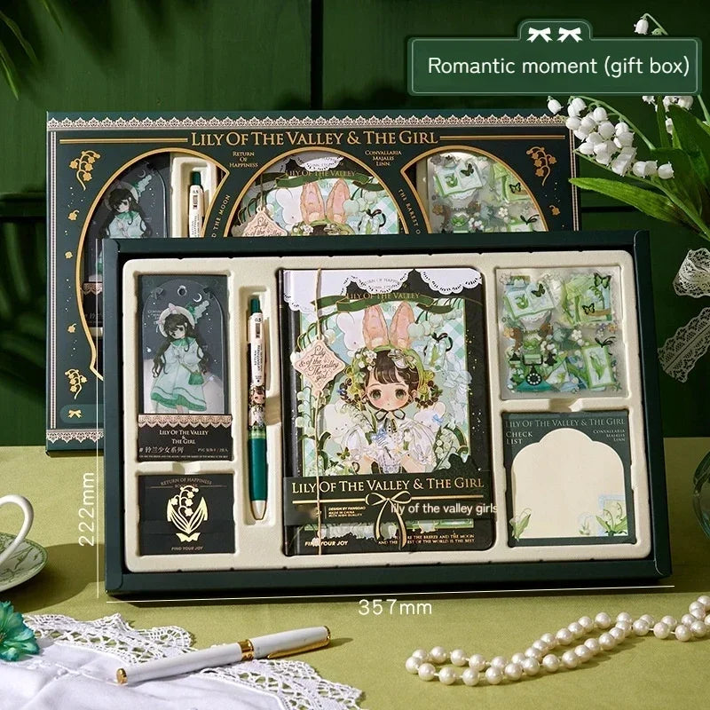 Cute Korean Handbook Stationery Gift Set — Charming Desk & Diary Essentials