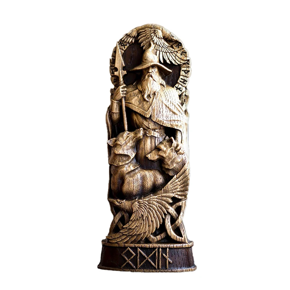 Norse Gods Statues — Odin, Thor, Loki & Freya Viking Mythology Sculptures
