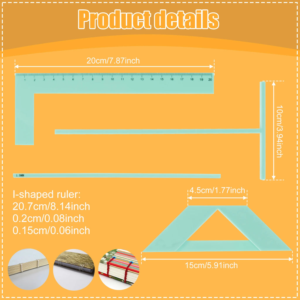 DIY Bookbinding & Scrapbook Kit — Cover Rulers or Complete Stitching Set