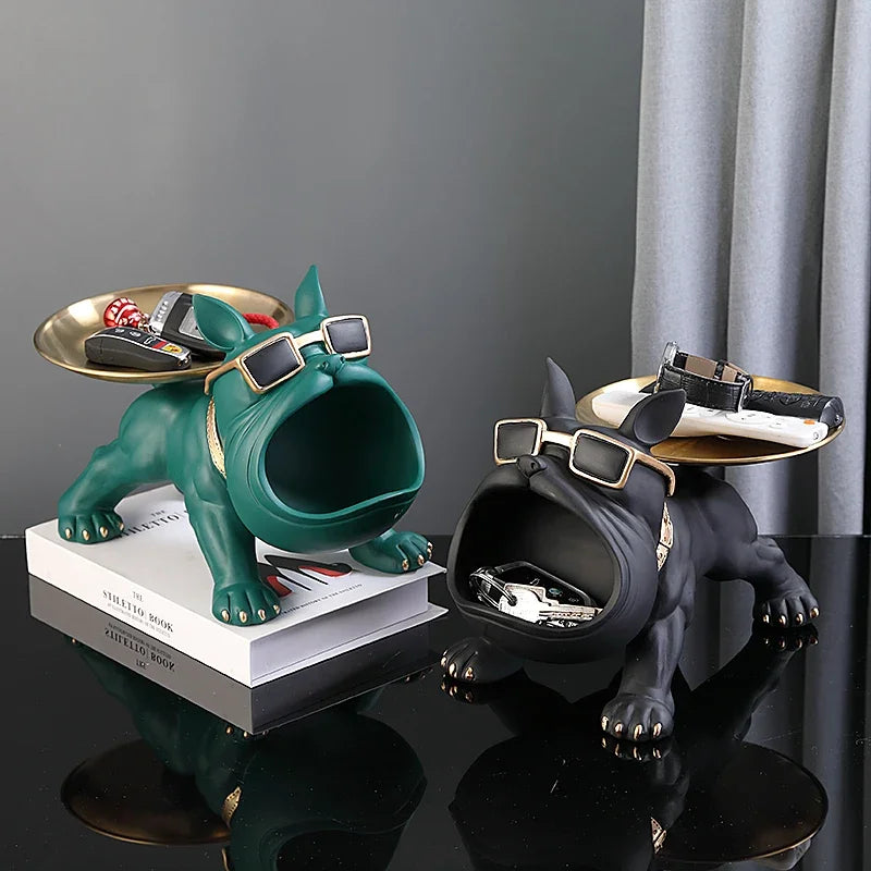 Quirky Bulldog Storage Statue — Useful storage for small items