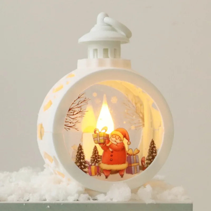 Retro Christmas Night Lights – Festive Mini Lamps for Windows, Desks & Holiday Displays